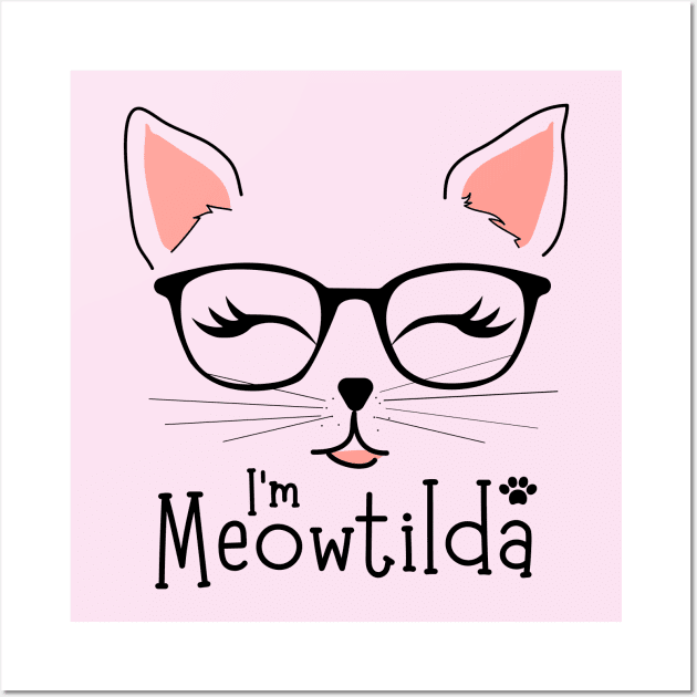 I am Meowtilda Wall Art by Nutrignz